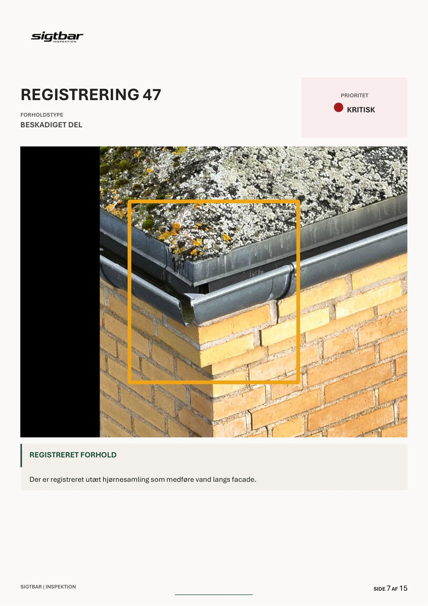 Inspektionsrapport — Registrering 47